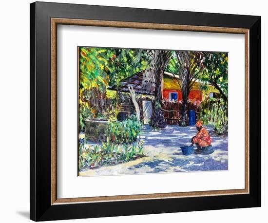 African Shadows 2019 (oil)-Tilly Willis-Framed Giclee Print