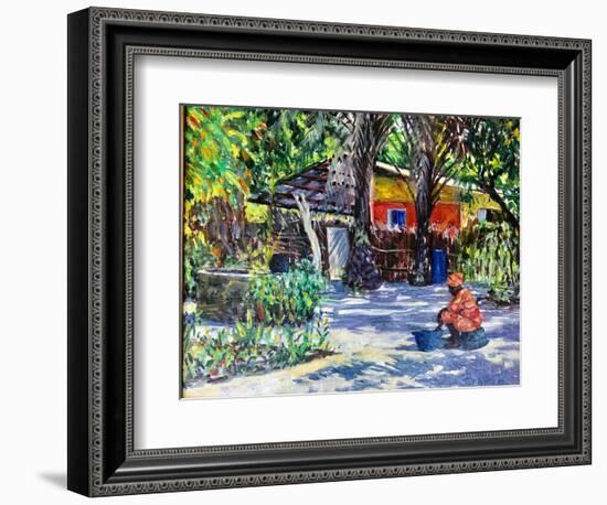 African Shadows 2019 (oil)-Tilly Willis-Framed Giclee Print