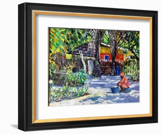 African Shadows 2019 (oil)-Tilly Willis-Framed Giclee Print