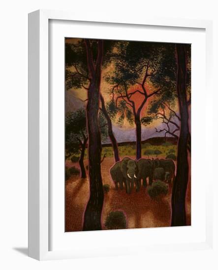 African Twilight-John Newcomb-Framed Giclee Print