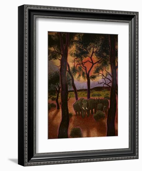 African Twilight-John Newcomb-Framed Giclee Print