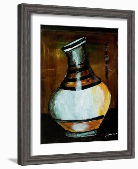 African Vessel IV-Jennifer Garant-Framed Premium Giclee Print