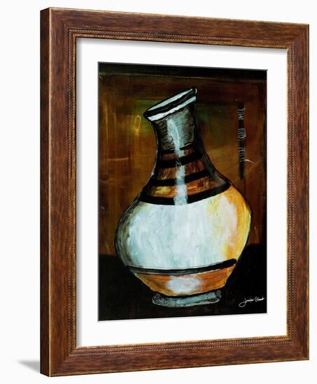 African Vessel IV-Jennifer Garant-Framed Premium Giclee Print