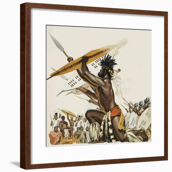 African Warriors-Mcbride-Framed Giclee Print