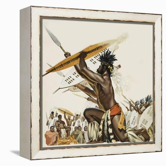 African Warriors-Mcbride-Framed Premier Image Canvas