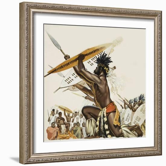 African Warriors-Mcbride-Framed Giclee Print