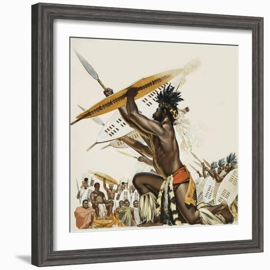 African Warriors-Mcbride-Framed Giclee Print