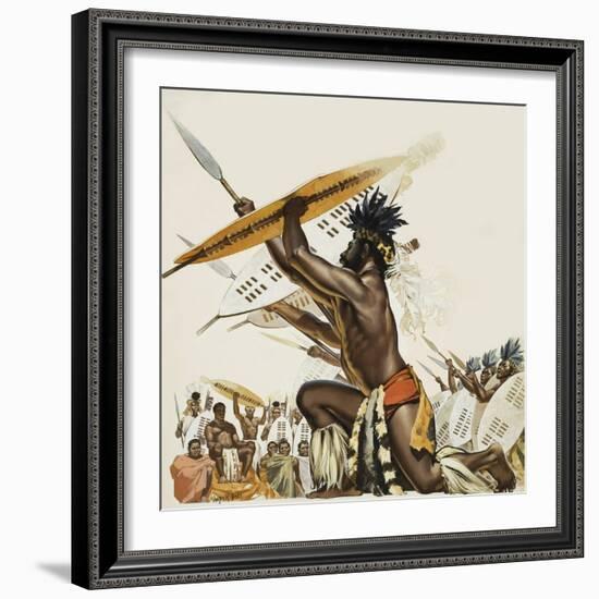 African Warriors-Mcbride-Framed Giclee Print