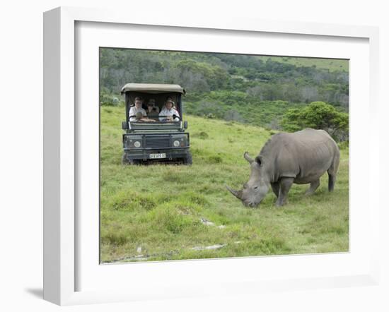 African White Rhinoceros, Inkwenkwezi Private Game Reserve, East London, South Africa-Cindy Miller Hopkins-Framed Photographic Print