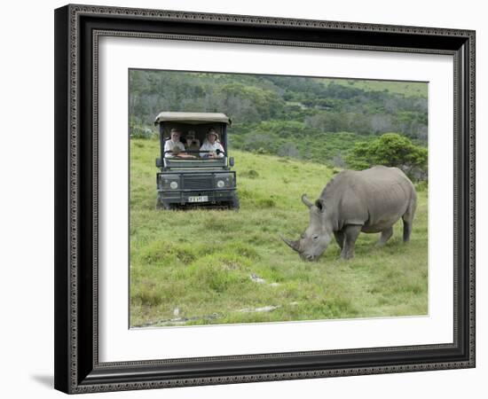 African White Rhinoceros, Inkwenkwezi Private Game Reserve, East London, South Africa-Cindy Miller Hopkins-Framed Photographic Print