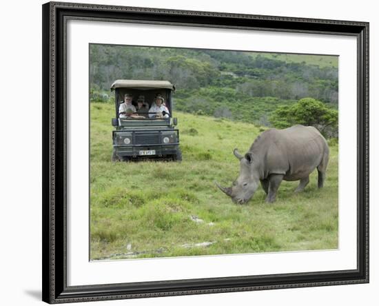 African White Rhinoceros, Inkwenkwezi Private Game Reserve, East London, South Africa-Cindy Miller Hopkins-Framed Photographic Print