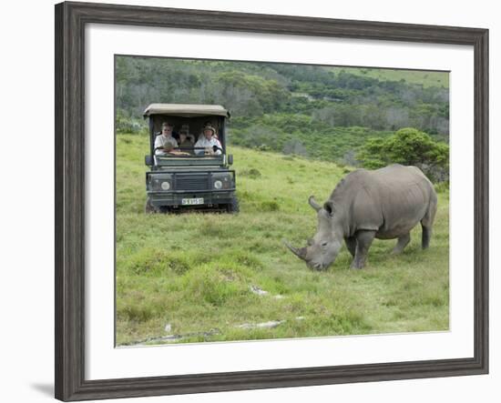 African White Rhinoceros, Inkwenkwezi Private Game Reserve, East London, South Africa-Cindy Miller Hopkins-Framed Photographic Print