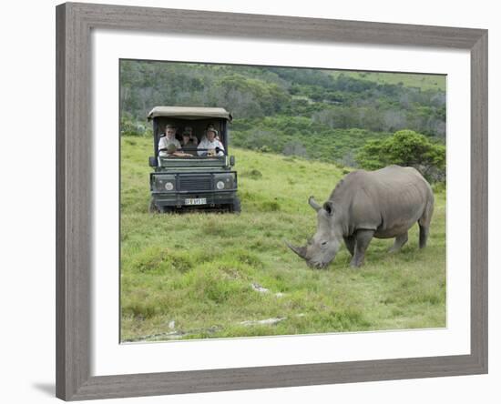 African White Rhinoceros, Inkwenkwezi Private Game Reserve, East London, South Africa-Cindy Miller Hopkins-Framed Photographic Print