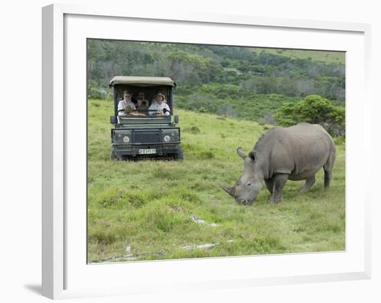 African White Rhinoceros, Inkwenkwezi Private Game Reserve, East London, South Africa-Cindy Miller Hopkins-Framed Photographic Print