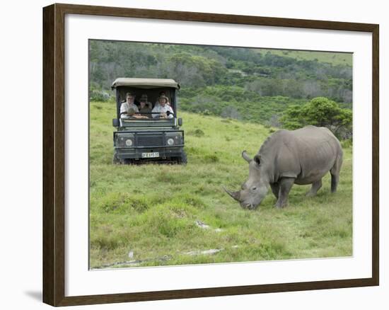 African White Rhinoceros, Inkwenkwezi Private Game Reserve, East London, South Africa-Cindy Miller Hopkins-Framed Photographic Print