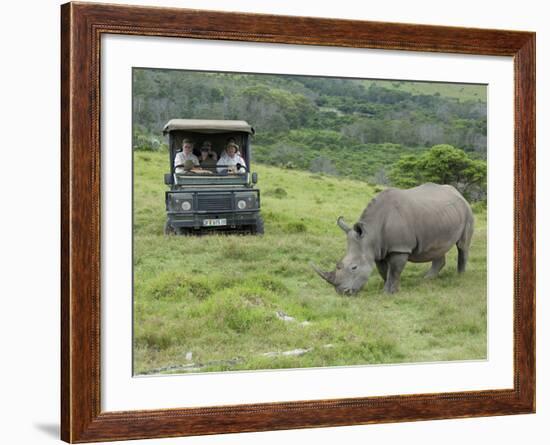 African White Rhinoceros, Inkwenkwezi Private Game Reserve, East London, South Africa-Cindy Miller Hopkins-Framed Photographic Print