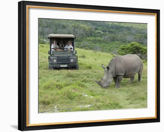 African White Rhinoceros, Inkwenkwezi Private Game Reserve, East London, South Africa-Cindy Miller Hopkins-Framed Photographic Print