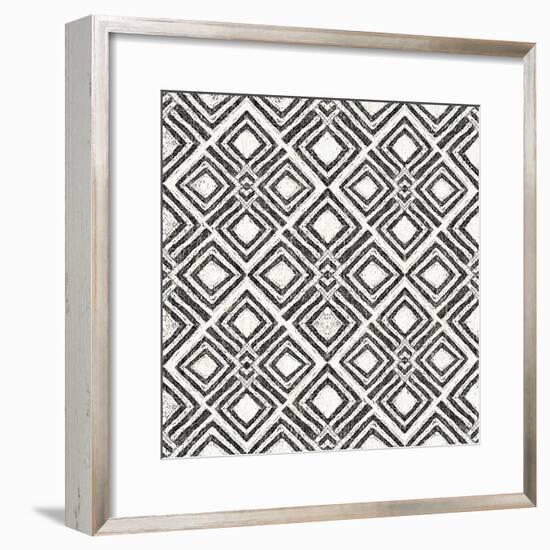 African Wild Pattern IV BW-Wild Apple Portfolio-Framed Art Print