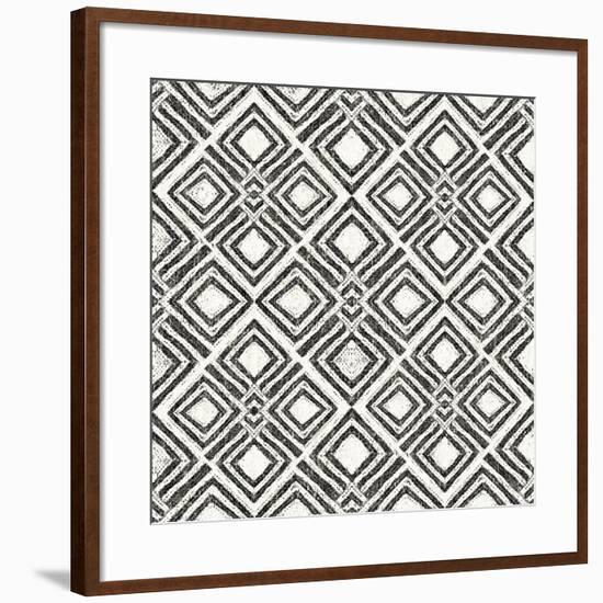 African Wild Pattern IV BW-Wild Apple Portfolio-Framed Art Print