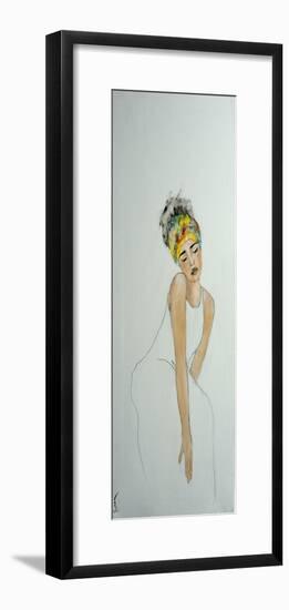 African Woman with Colourful Headdress (2) 2016-Susan Adams-Framed Giclee Print