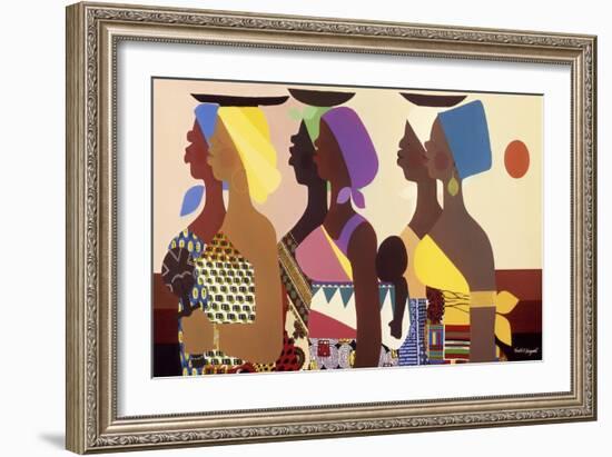 African Women-Varnette Honeywood-Framed Art Print