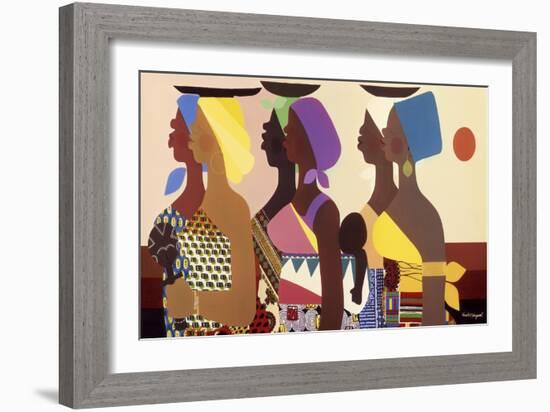 African Women-Varnette Honeywood-Framed Art Print