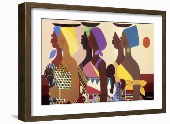 African Women-Varnette Honeywood-Framed Art Print