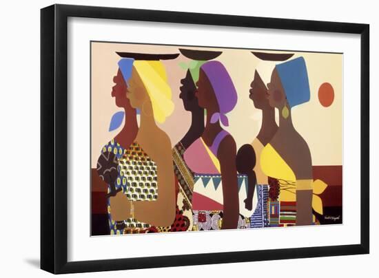 African Women-Varnette Honeywood-Framed Art Print