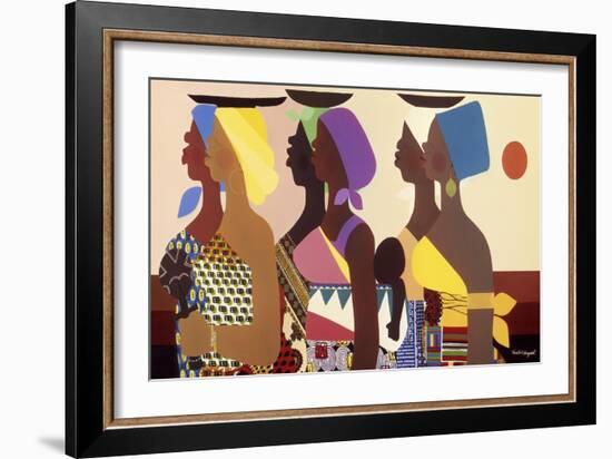 African Women-Varnette Honeywood-Framed Art Print