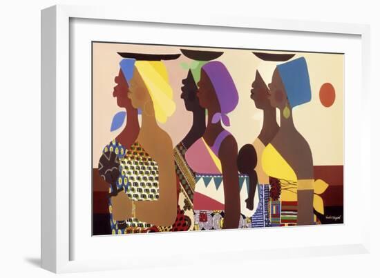 African Women-Varnette Honeywood-Framed Art Print
