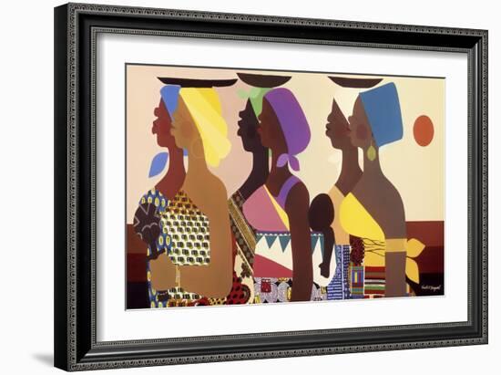 African Women-Varnette Honeywood-Framed Art Print