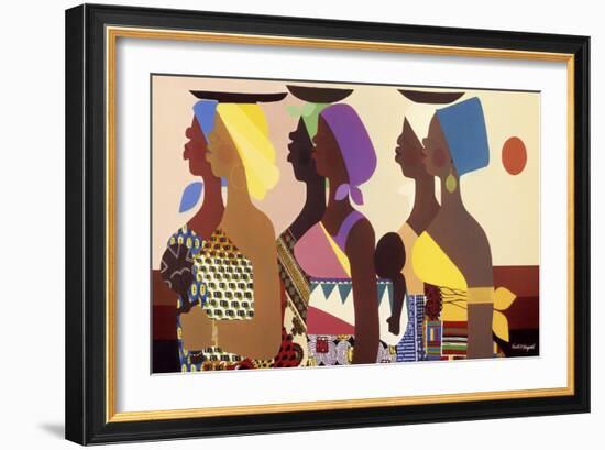 African Women-Varnette Honeywood-Framed Art Print