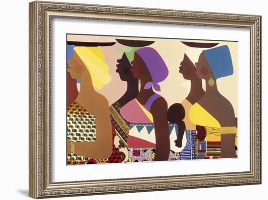 African Women-Varnette Honeywood-Framed Art Print