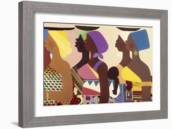 African Women-Varnette Honeywood-Framed Art Print