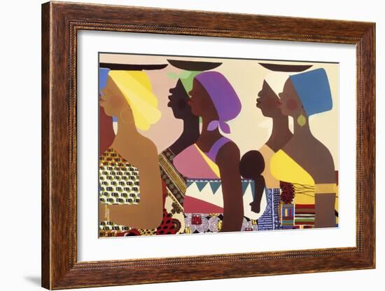 African Women-Varnette Honeywood-Framed Art Print