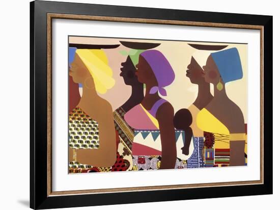 African Women-Varnette Honeywood-Framed Art Print