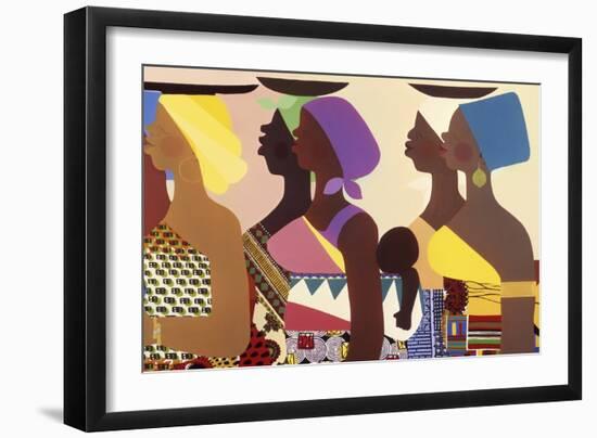 African Women-Varnette Honeywood-Framed Art Print