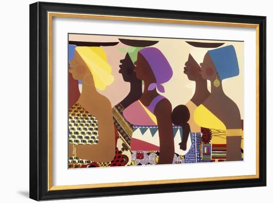 African Women-Varnette Honeywood-Framed Art Print