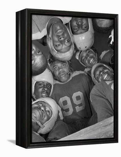 Africans American Football Huddle at Bethune-Cookman College,1943-null-Framed Stretched Canvas