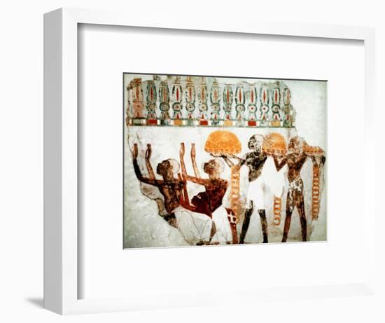 Africans bearing gold, c1400 BC. Artist: Unknown-Unknown-Framed Giclee Print