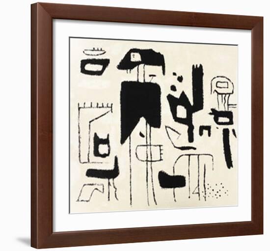 Afrikanische Spiele, c.1942-Willi Baumeister-Framed Serigraph