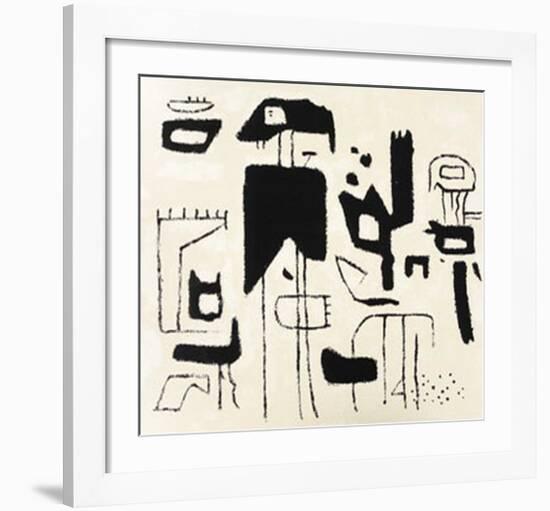 Afrikanische Spiele, c.1942-Willi Baumeister-Framed Serigraph