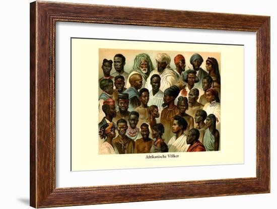 Afrikanische Volker-null-Framed Art Print