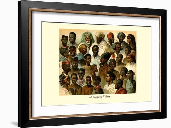 Afrikanische Volker-null-Framed Art Print