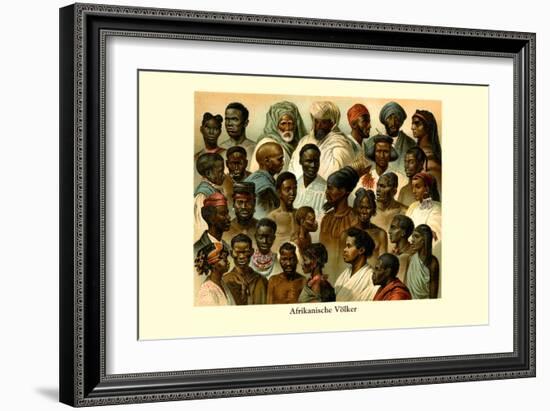 Afrikanische Volker-null-Framed Art Print