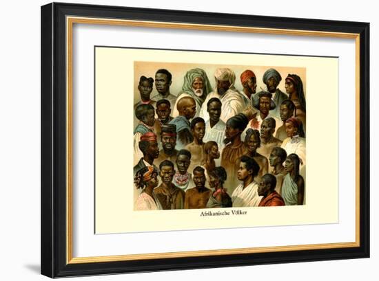 Afrikanische Volker-null-Framed Art Print