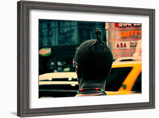 Afro Pick Herald Square NYC-null-Framed Photo