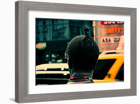 Afro Pick Herald Square NYC-null-Framed Photo