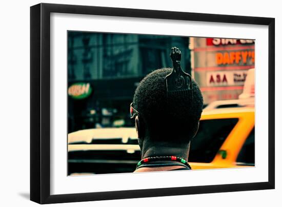 Afro Pick Herald Square NYC-null-Framed Photo