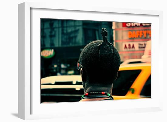 Afro Pick Herald Square NYC-null-Framed Photo